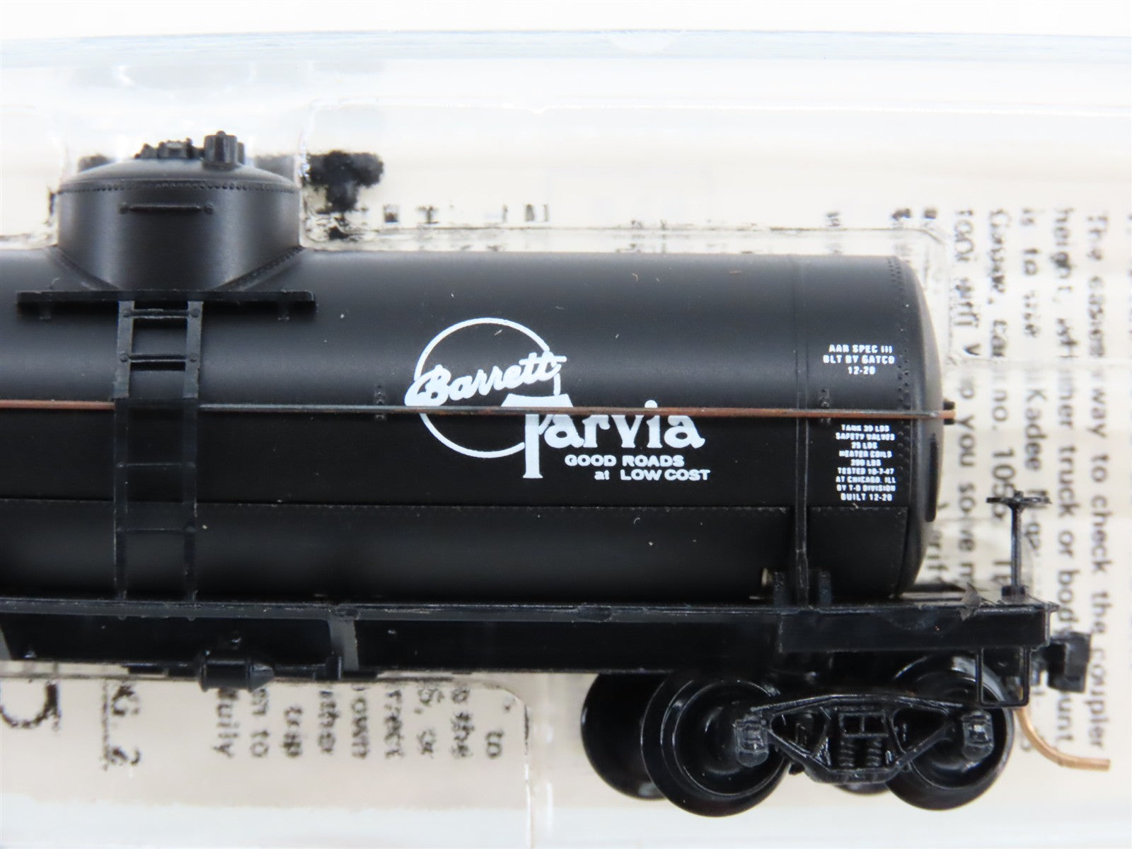 N Scale Micro-Trains MTL 65150 BMX Barrett Division 39' Single Dome Tank Car RTR