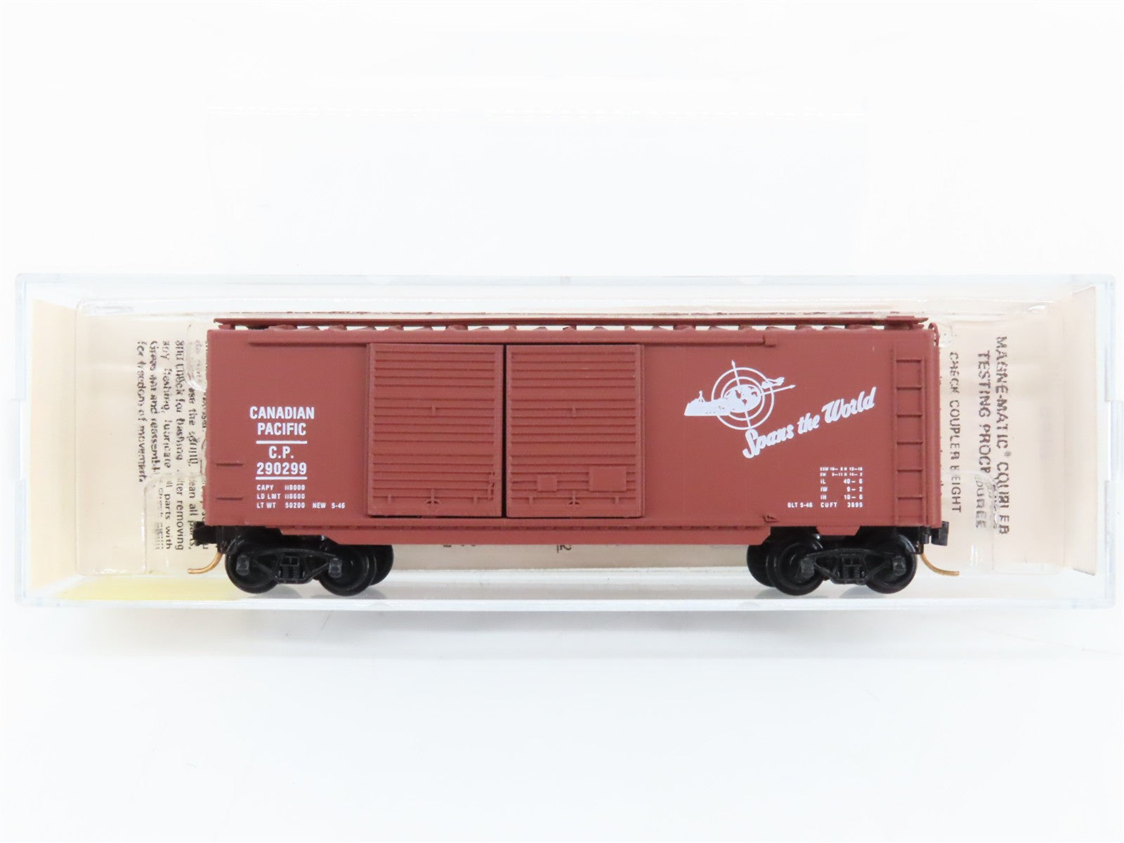 N Scale Kadee Micro-Trains MTL 23140 CP Canadian Pacific 40' Box Car 290299 RTR