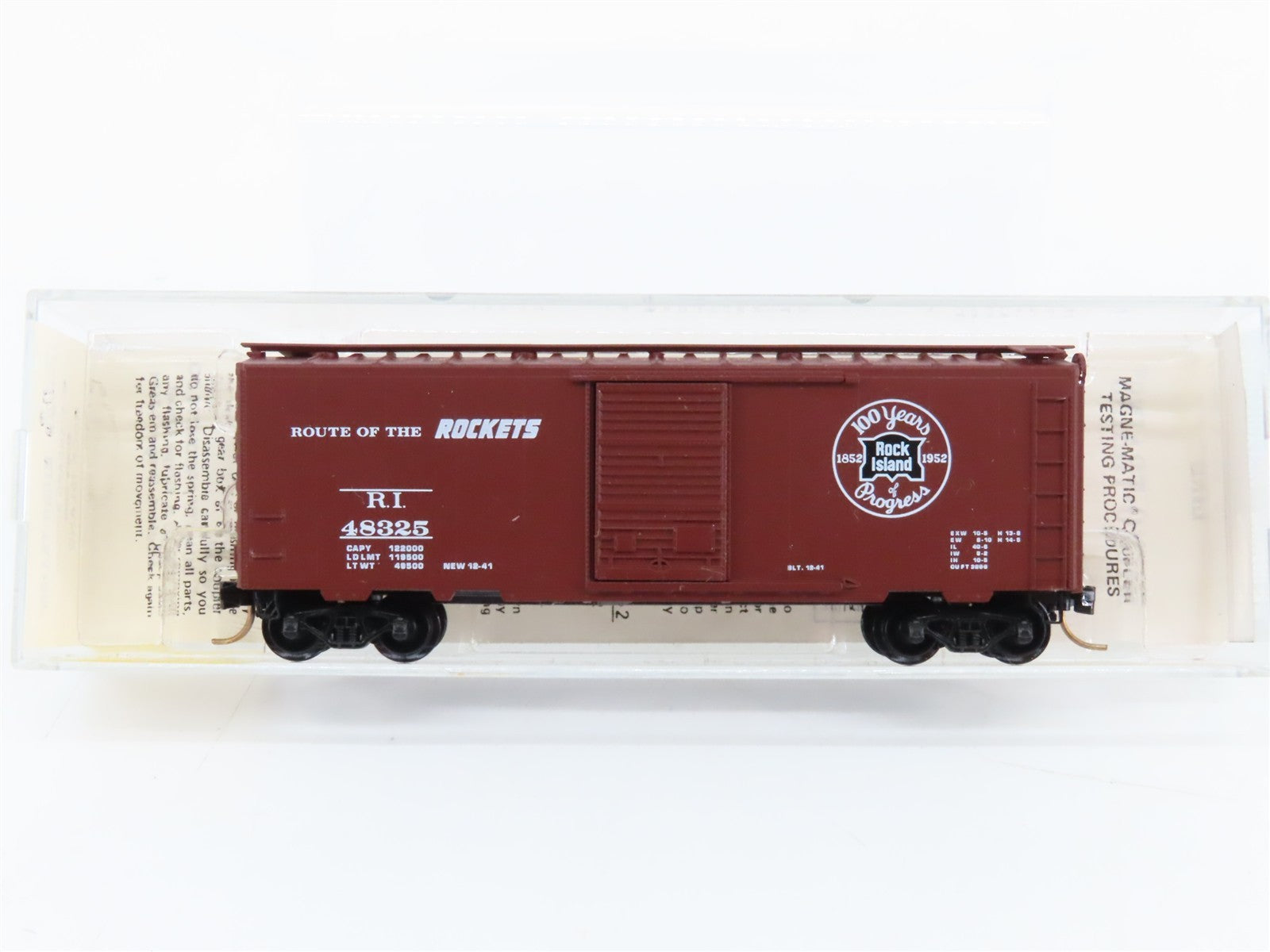 N Scale Kadee Micro-Trains MTL 20700 RI Route Of The Rockets 40' Box Car 48325