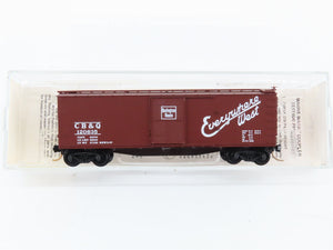 N Scale Kadee Micro-Trains MTL 39050 CB&Q Burlington Route 40' Boxcar 120635 RTR