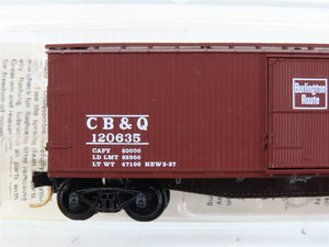 N Scale Kadee Micro-Trains MTL 39050 CB&Q Burlington Route 40' Boxcar 120635 RTR