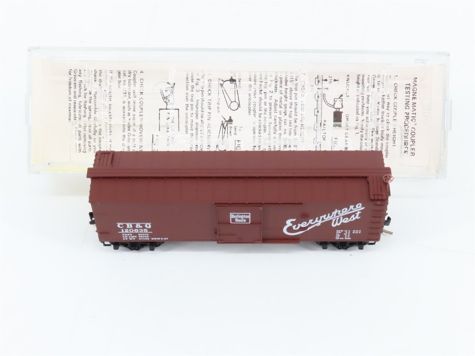 N Scale Kadee Micro-Trains MTL 39050 CB&Q Burlington Route 40' Boxcar 120635 RTR