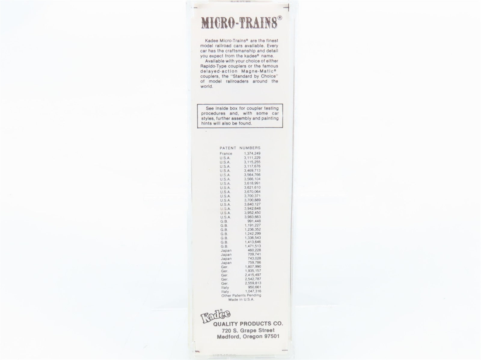 N Scale Kadee Micro-Trains MTL 39050 CB&Q Burlington Route 40' Boxcar 120635 RTR