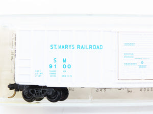 N Scale Kadee Micro-Trains MTL 25300 SM St. Marys Railroad 50' Box Car 9100 RTR