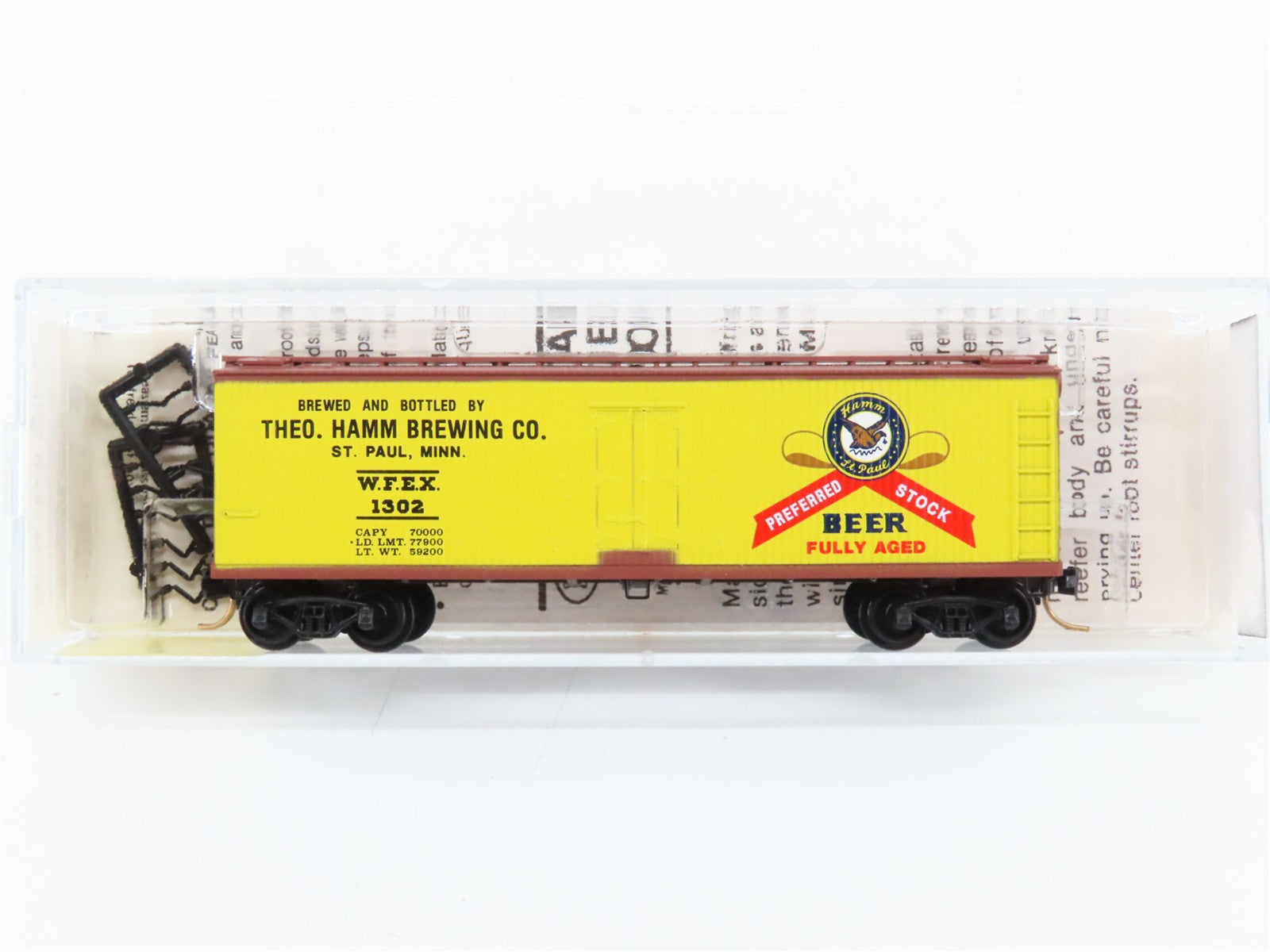 N Scale Micro-Trains MTL 47270 WFEX Theo. Hamm Brewing Co. 40' Reefer 1302 RTR