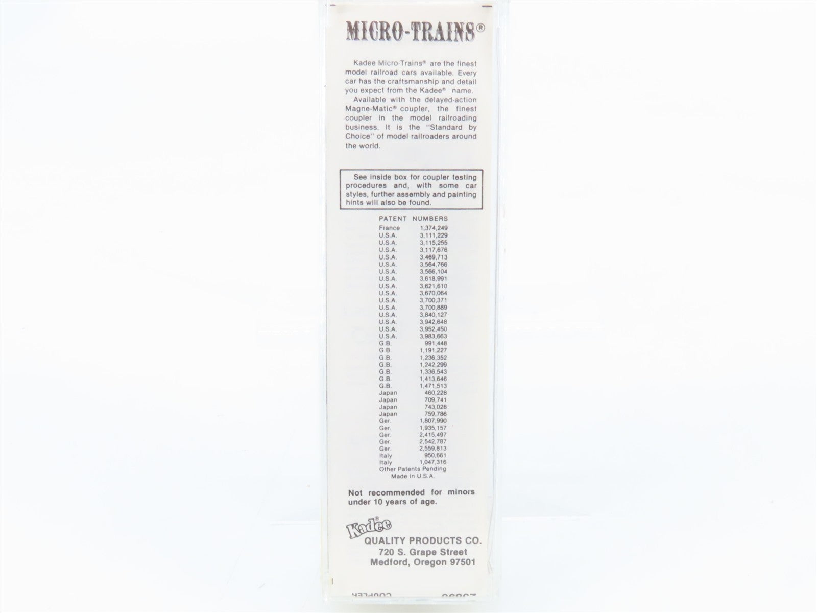 N Kadee Micro-Trains MTL 20890 CP Canadian Pacific 