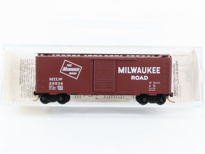 N Scale Kadee Micro-Trains MTL 20910 MILW Milwaukee Road 40' Box Car 29538 RTR