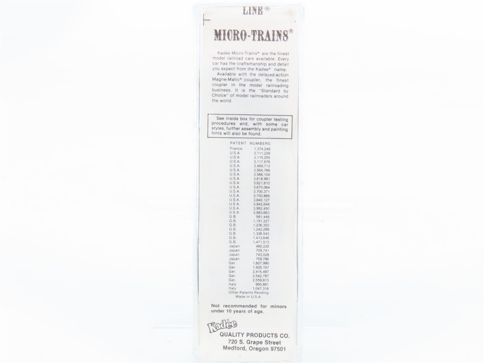 N Scale Kadee Micro-Trains MTL 20910 MILW Milwaukee Road 40' Box Car 29538 RTR