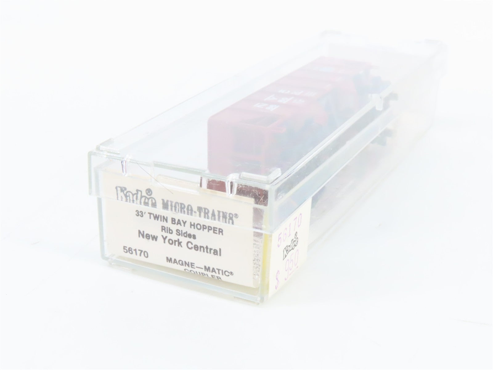 N Scale Micro-Trains MTL 56170 NYC New York Central 33' 2-Bay Hopper 868001 RTR