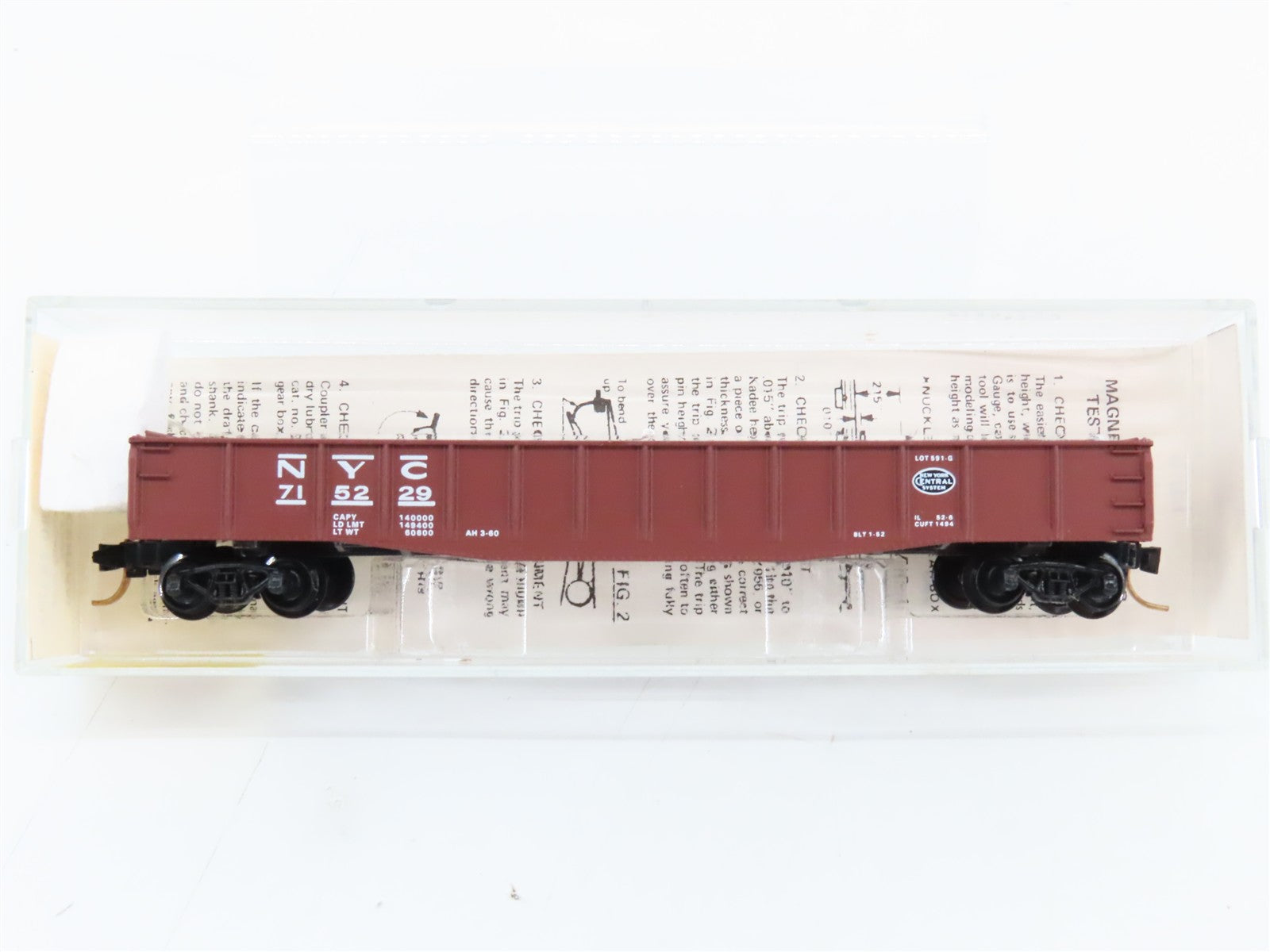 N Scale Micro-Trains MTL 46170 NYC New York Central 50' Gondola 715229 RTR