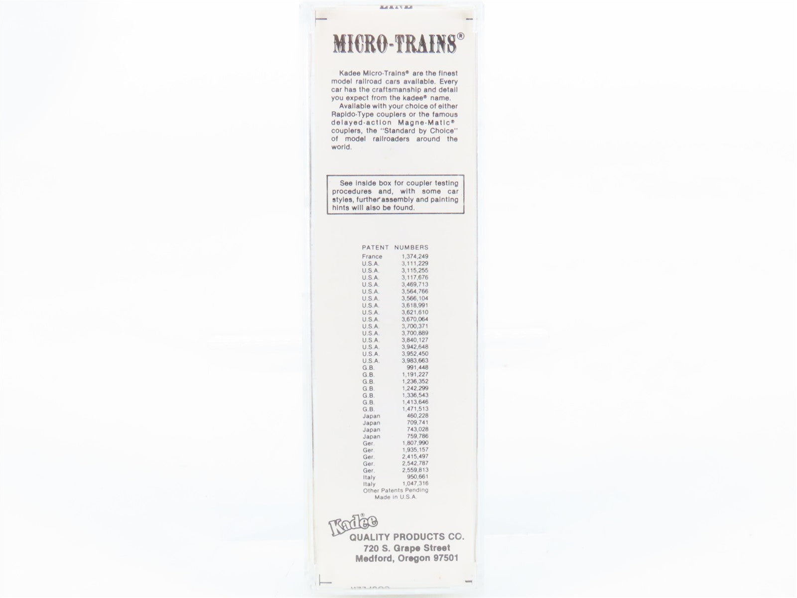 N Scale Micro-Trains MTL 65100 GATX Dow Chemical 39' Single Dome Tank Car RTR