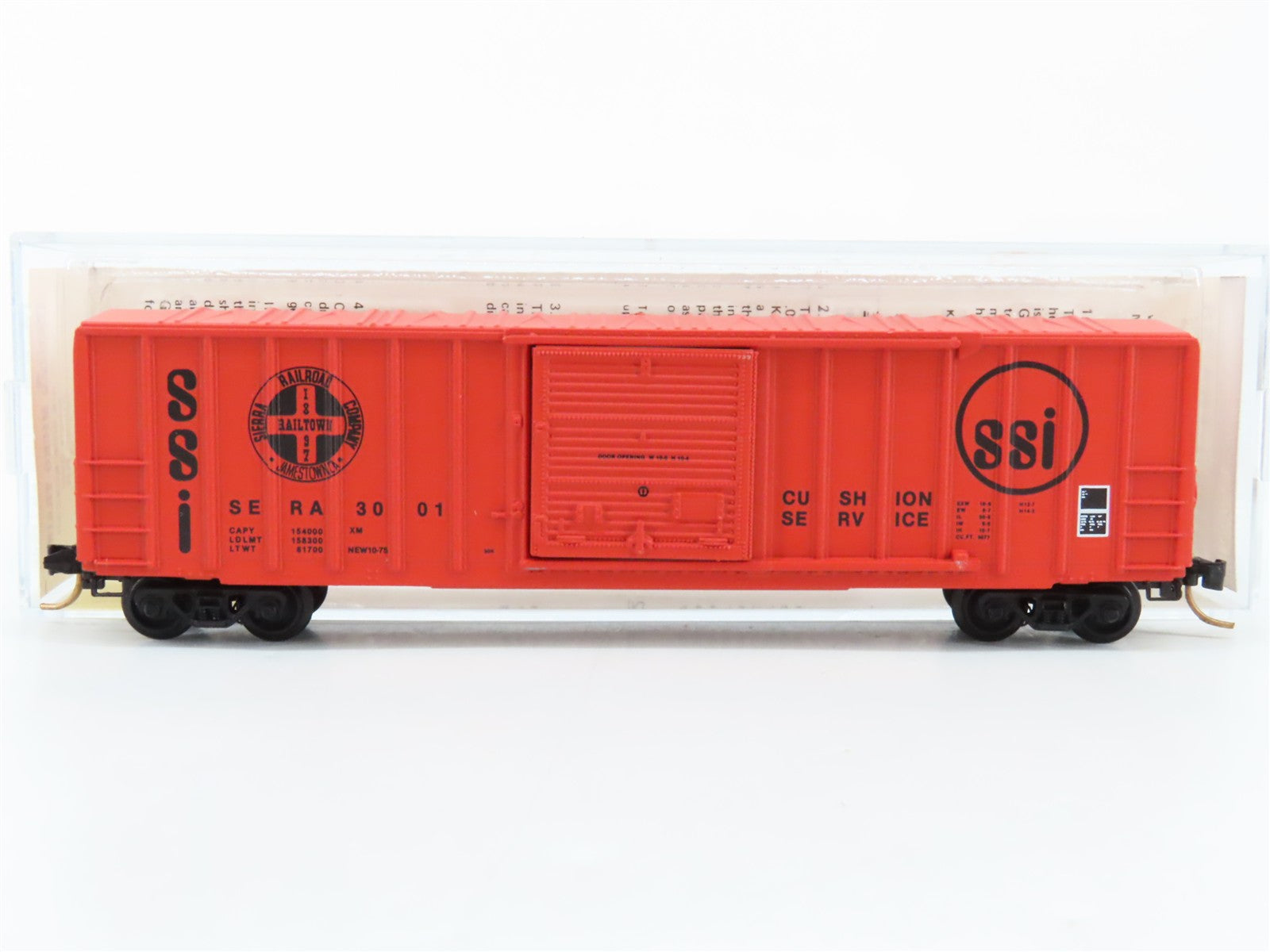 N Kadee Micro-Trains MTL 25370 SERA Sierra Railroad SSI 50' Box Car 3001 RTR