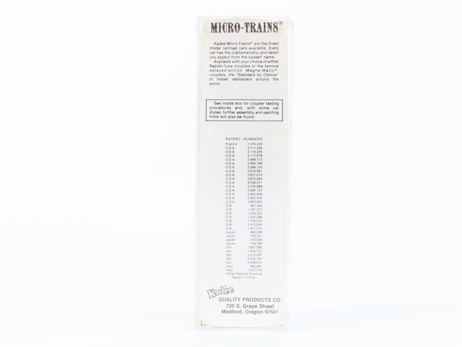 N Scale Kadee Micro-Trains MTL 21046 KQPCo. 40th Anniversary 40' Boxcar 1986 RTR