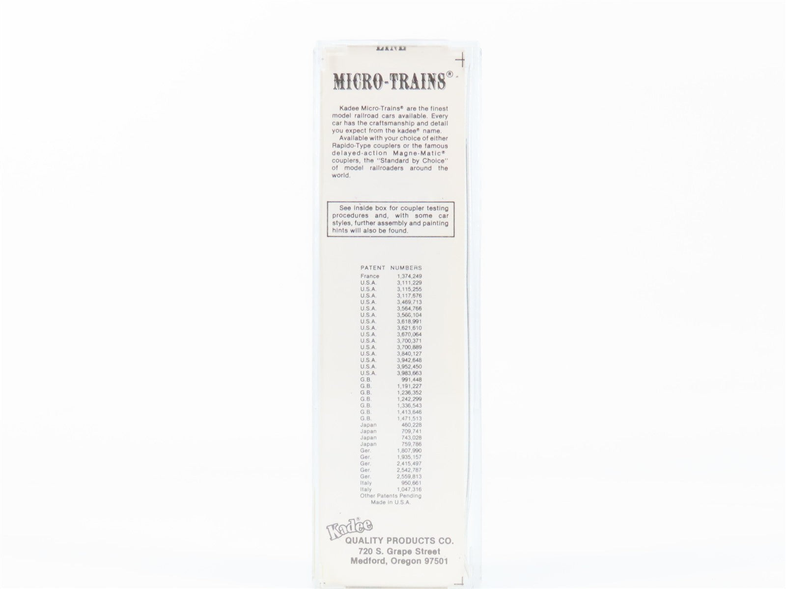N Scale Kadee Micro-Trains MTL 39060 ATSF Santa Fe 40' Box Car 38691C.T. RTR