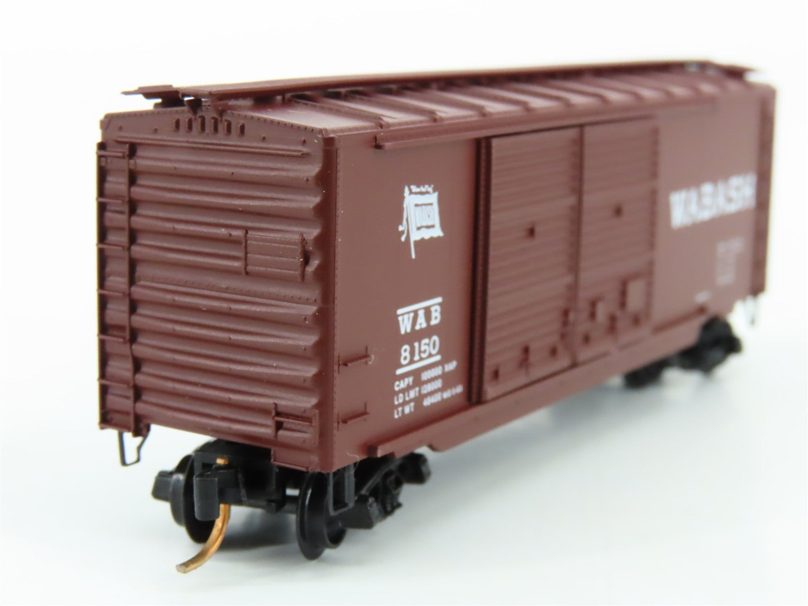 N Scale Kadee Micro-Trains MTL 23130 WAB Wabash 40' Double Door Box Car 8150 RTR