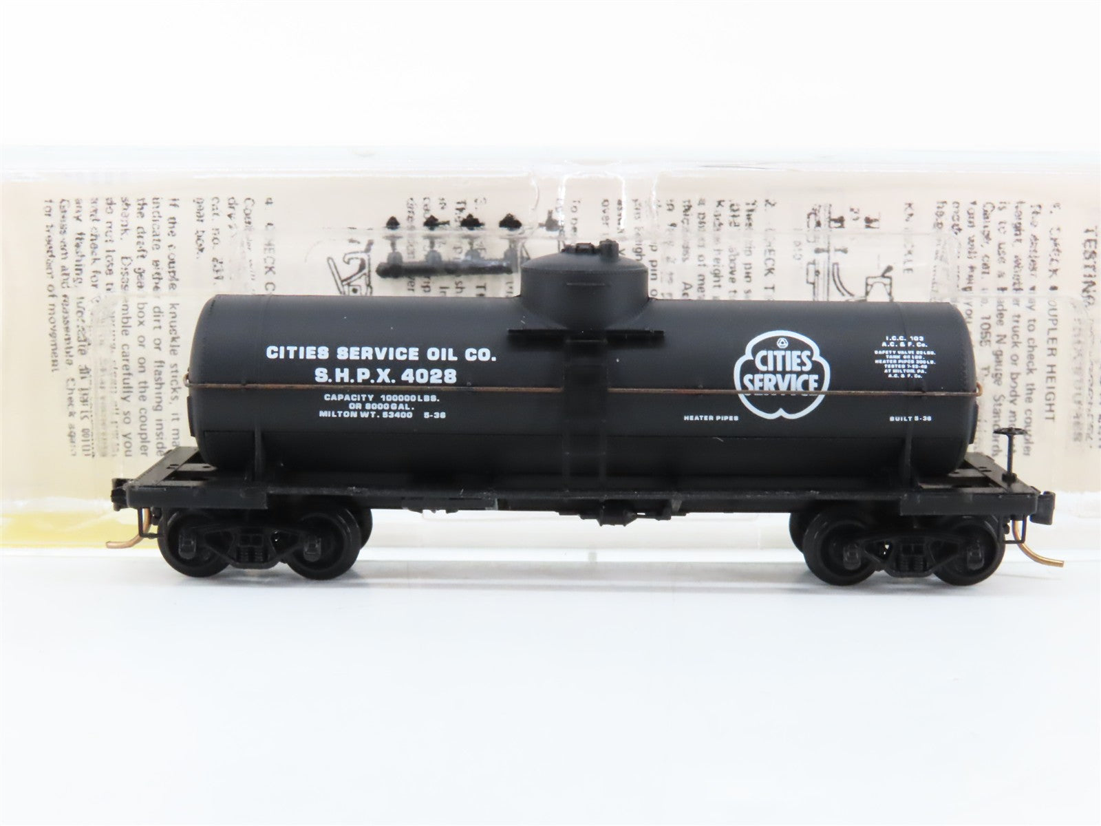 N Scale Micro-Trains MTL 65110 SHPX Cities Service 39' Tank Car 4028 RTR