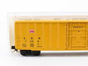 N Scale Kadee Micro-Trains MTL 27080 GBW Green Bay Route 50' Box Car 7356 RTR