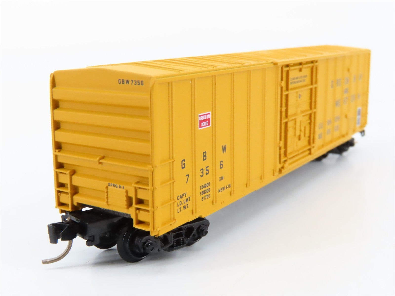 N Scale Kadee Micro-Trains MTL 27080 GBW Green Bay Route 50' Box Car 7356 RTR