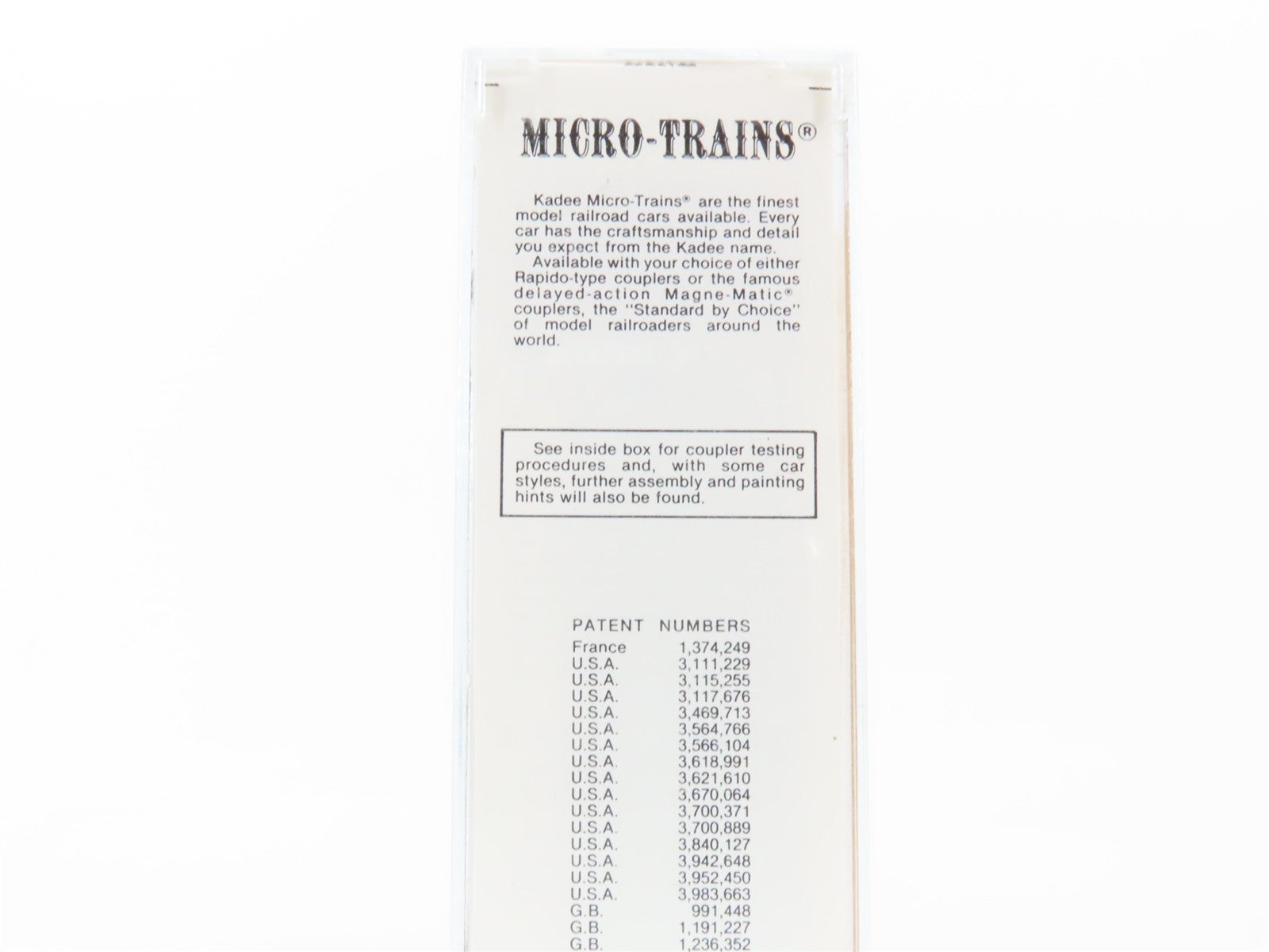 N Scale Kadee Micro-Trains MTL 27080 GBW Green Bay Route 50' Box Car 7356 RTR