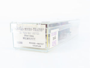 N Scale Micro-Trains MTL 55300 MILW Milwaukee Road 33' 2-Bay Hopper 94537 RTR