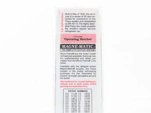 N Scale Micro-Trains MTL 59510 PFE Pacific Fruit Express 40' Reefer 925 RTR