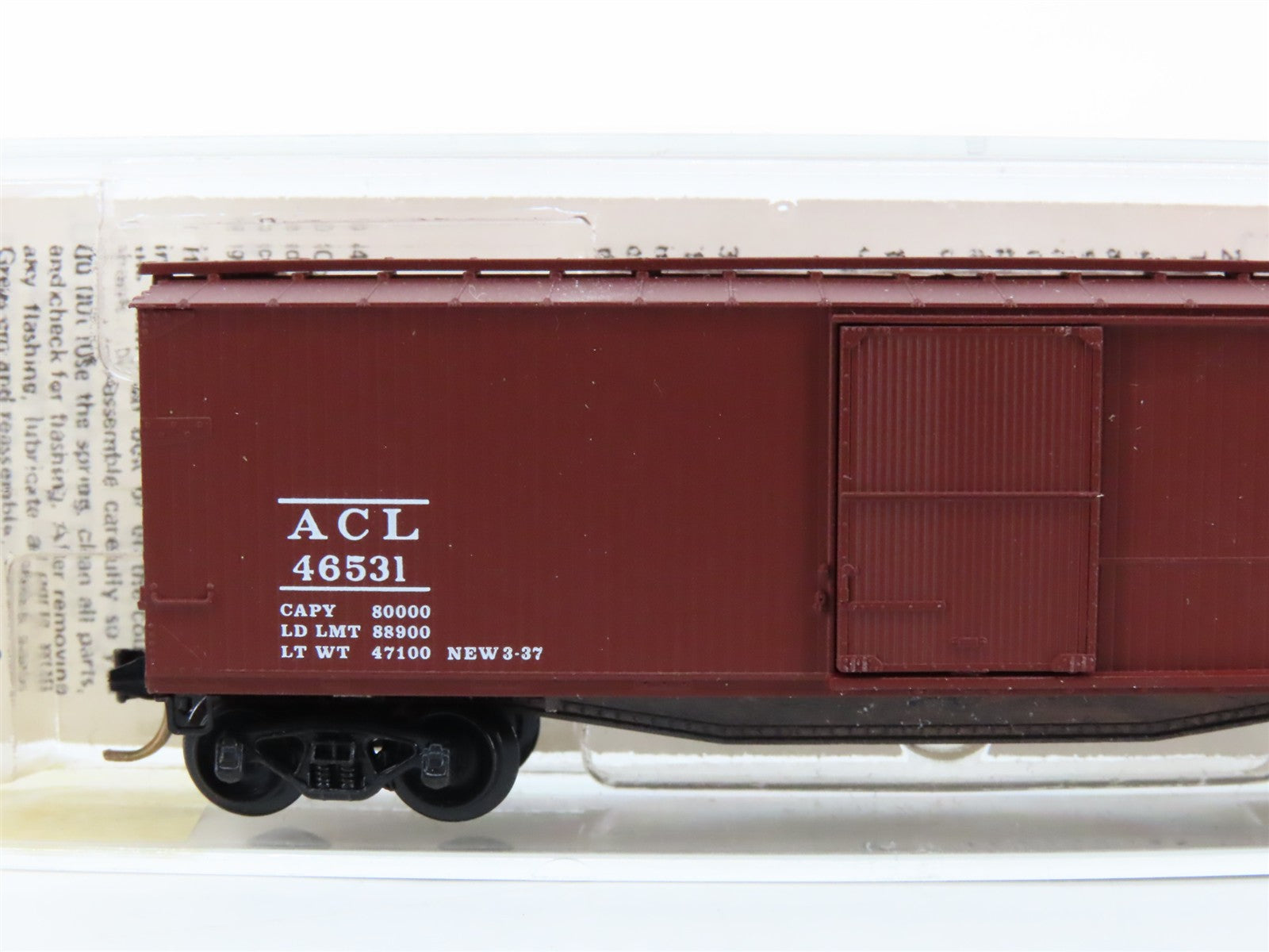 N Scale Micro-Trains MTL 39080 ACL Atlantic Coast Line 40' Box Car 46531 RTR