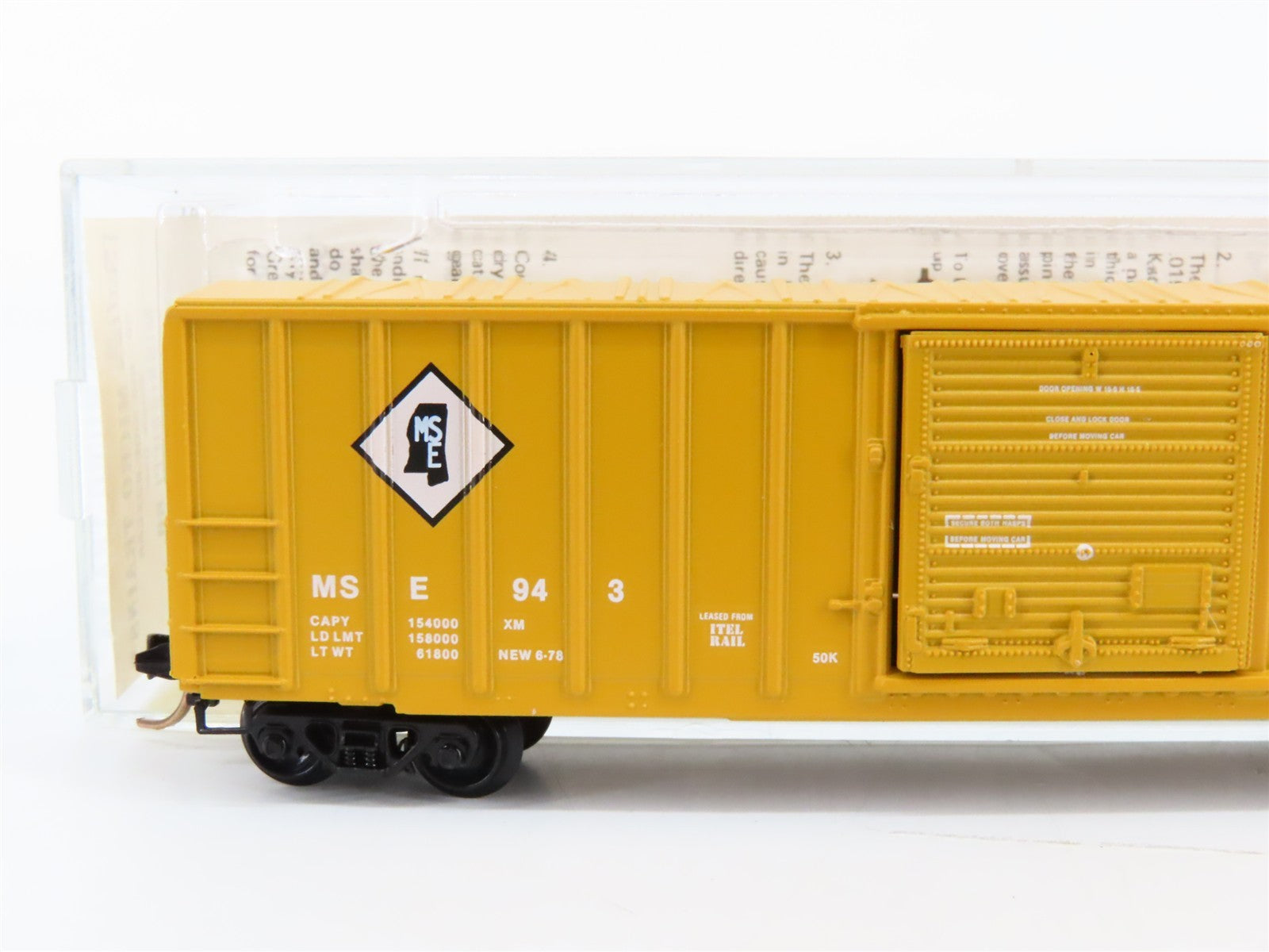 N Kadee Micro-Trains MTL 25460 MSE Mississippi Export Railroad 50' Box Car 943