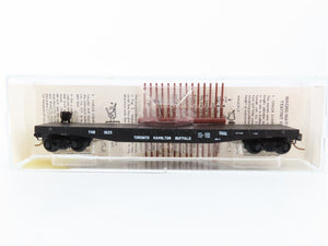 N Scale Micro-Trains MTL 45150 Toronto, Hamilton & Buffalo 50' Flat Car RTR