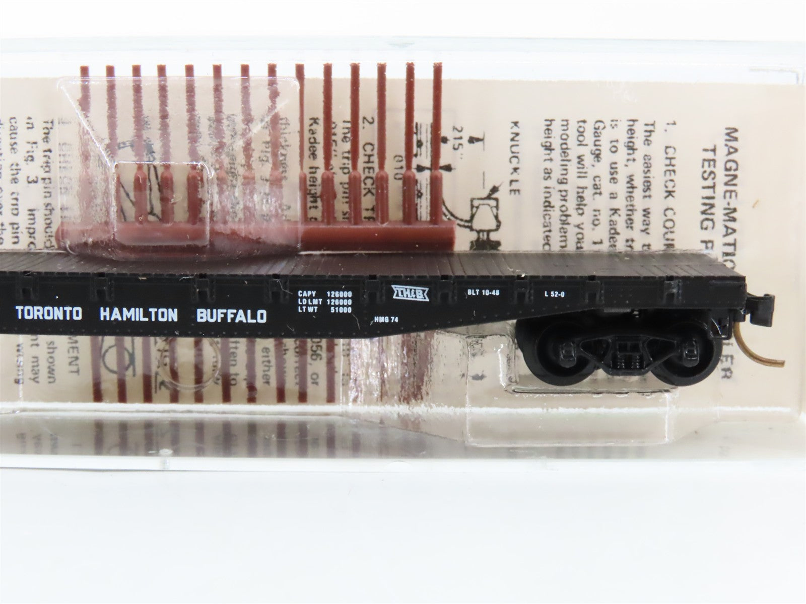 N Scale Micro-Trains MTL 45150 Toronto, Hamilton & Buffalo 50' Flat Car RTR