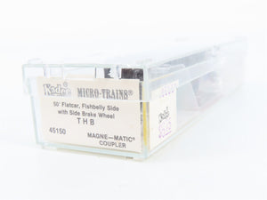 N Scale Micro-Trains MTL 45150 Toronto, Hamilton & Buffalo 50' Flat Car RTR
