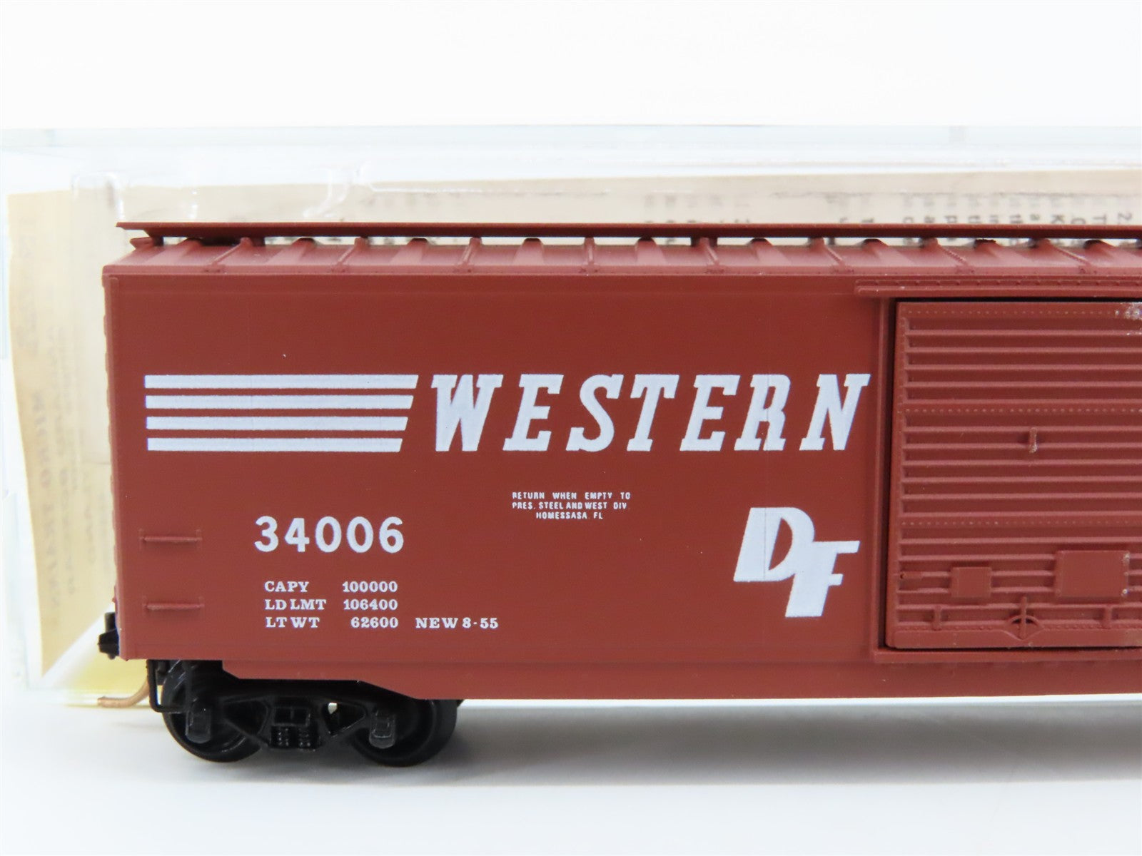 N Scale Micro-Trains MTL 31160 Western Maryland 50' Box Car 34006 RTR
