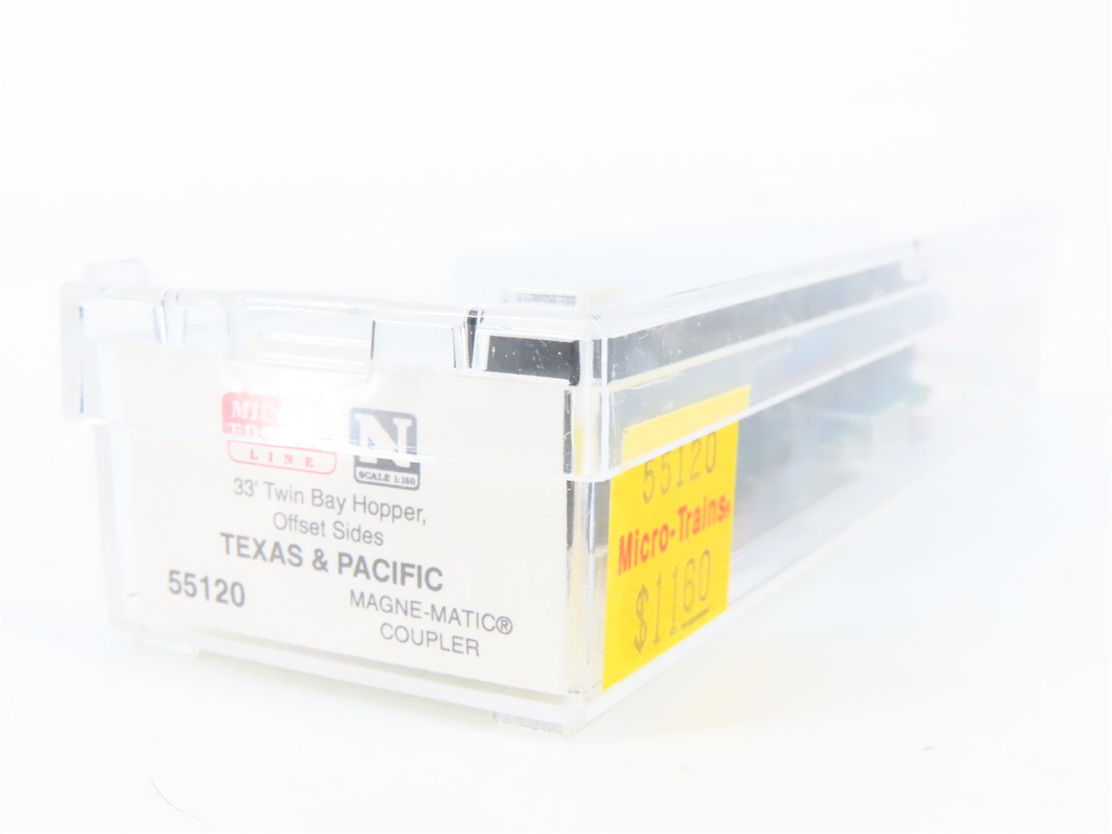N Scale Micro-Trains MTL 55120 T&P Texas & Pacific 33' 2-Bay Hopper 9006 RTR