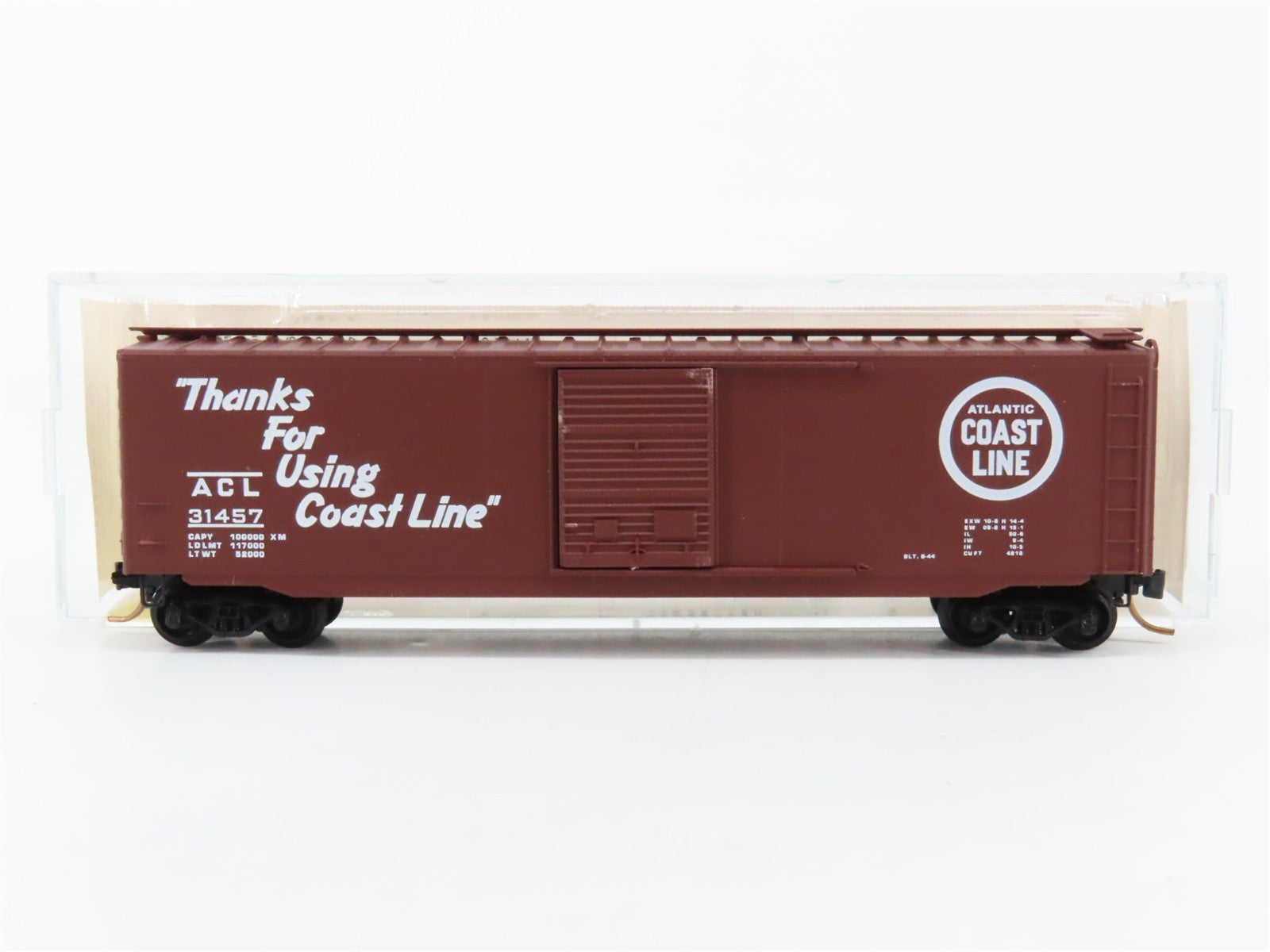 N Kadee Micro-Trains MTL 31140 ACL Atlantic Coast Line 50' Box Car 31457 RTR