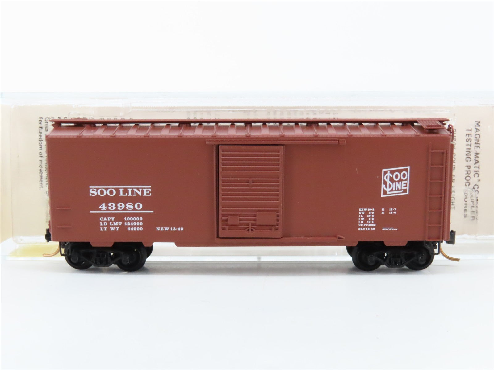 N Scale Kadee Micro-Trains MTL 20750 SOO Line 40' Single Door Box Car 43980 RTR