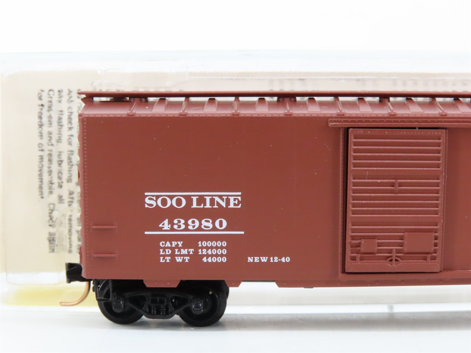 N Scale Kadee Micro-Trains MTL 20750 SOO Line 40' Single Door Box Car 43980 RTR