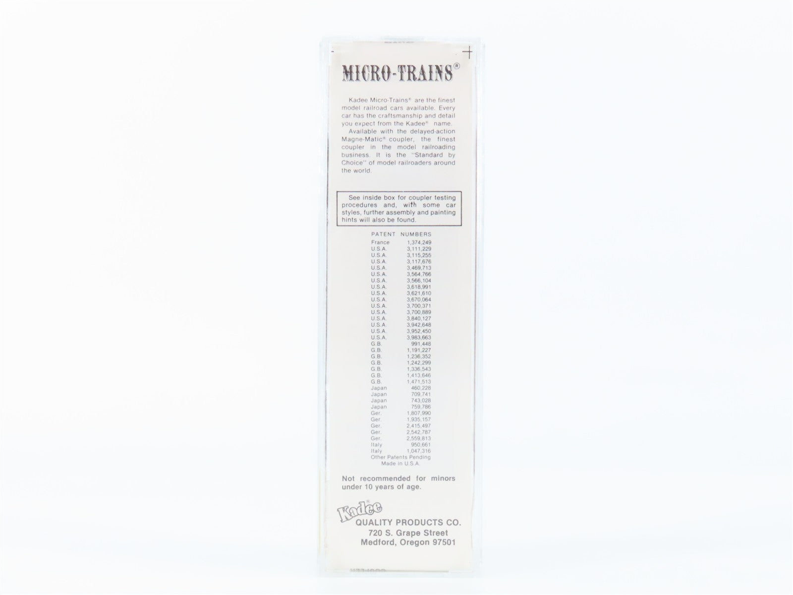 N Scale Kadee Micro-Trains MTL 20750 SOO Line 40' Single Door Box Car 43980 RTR