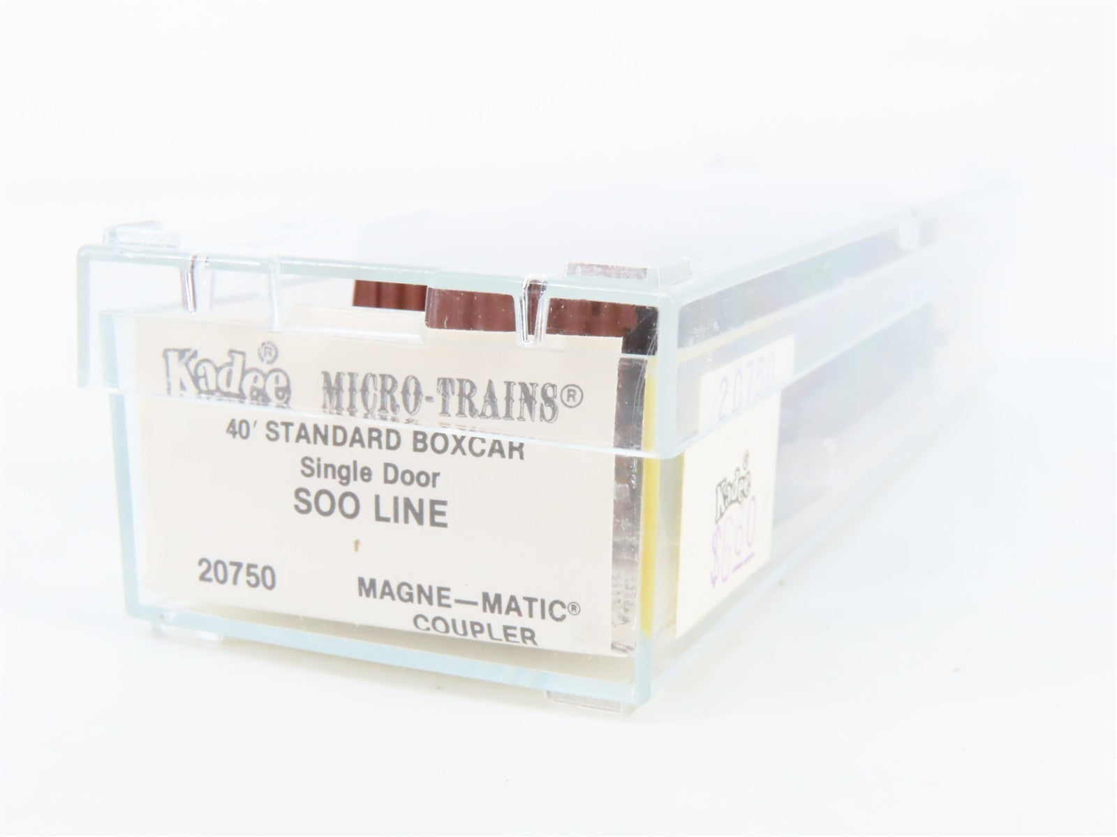 N Scale Kadee Micro-Trains MTL 20750 SOO Line 40' Single Door Box Car 43980 RTR