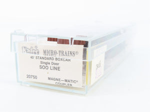 N Scale Kadee Micro-Trains MTL 20750 SOO Line 40' Single Door Box Car 43980 RTR