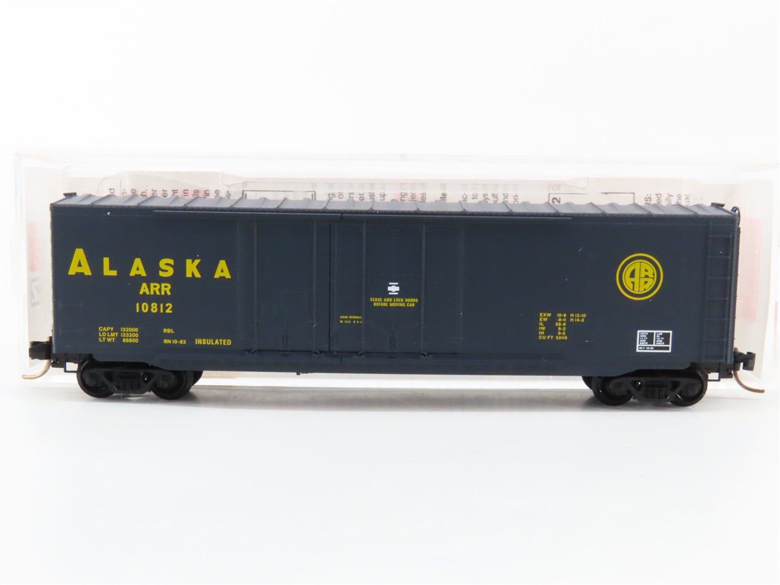 N Scale Micro-Trains MTL 75010 ARR Alaska Railroad 50' Box Car 10812 RTR