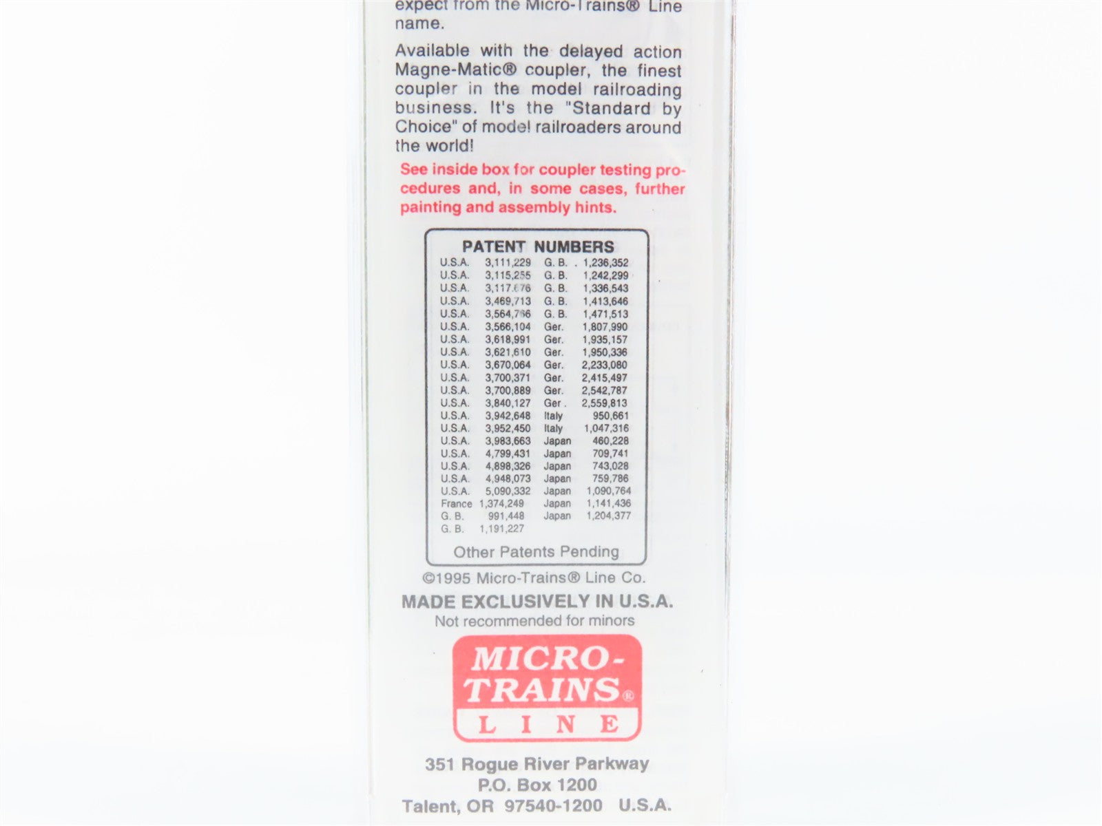 N Scale Micro-Trains MTL 20306 BN Burlington Northern 40' Box Car 189284 RTR