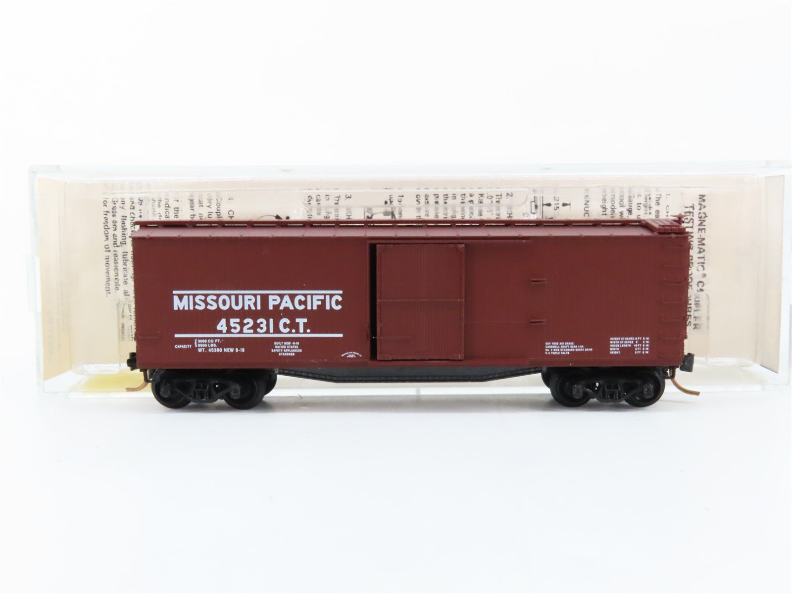 N Scale Micro-Trains MTL 39090 Missouri Pacific 40' Box Car 45231 RTR