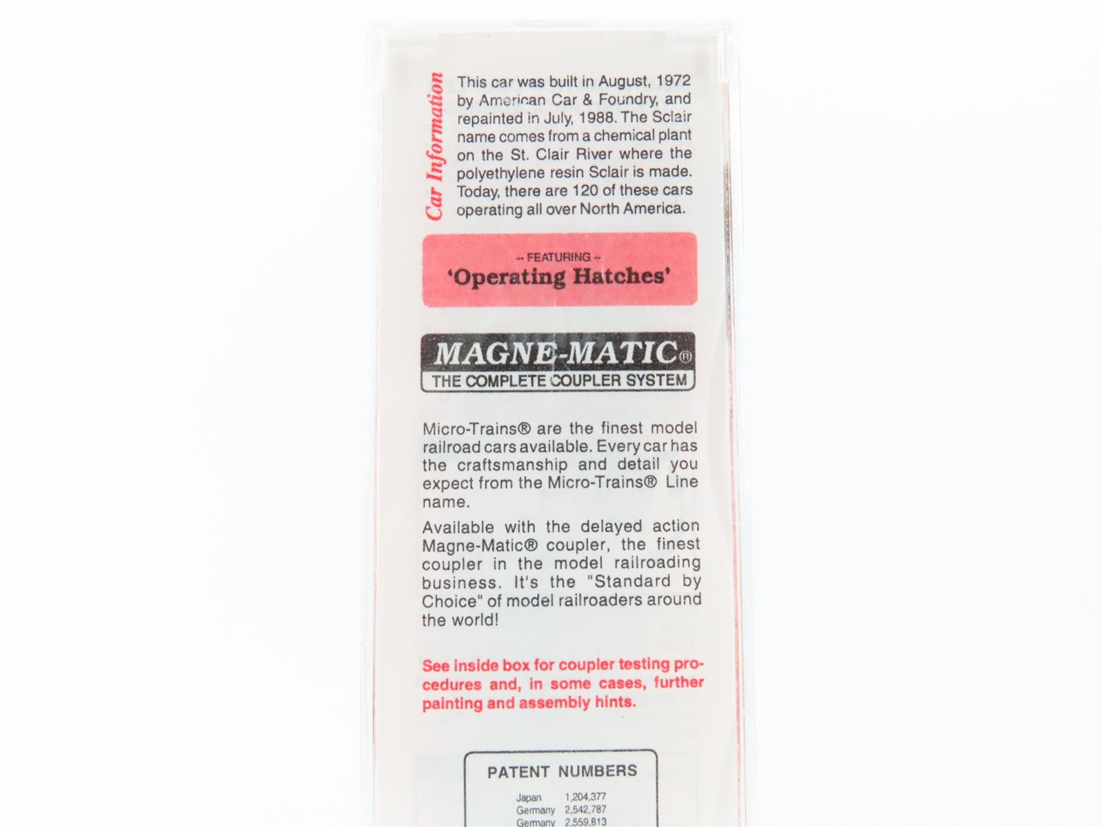 N Scale Micro-Trains MTL 93040 Sclair 3-Bay ACF Center Flow Covered Hopper RTR