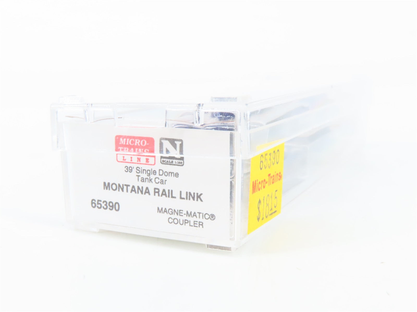 N Scale Micro-Trains MTL 65390 Montana Rail Link 39' Single Dome Tank Car RTR