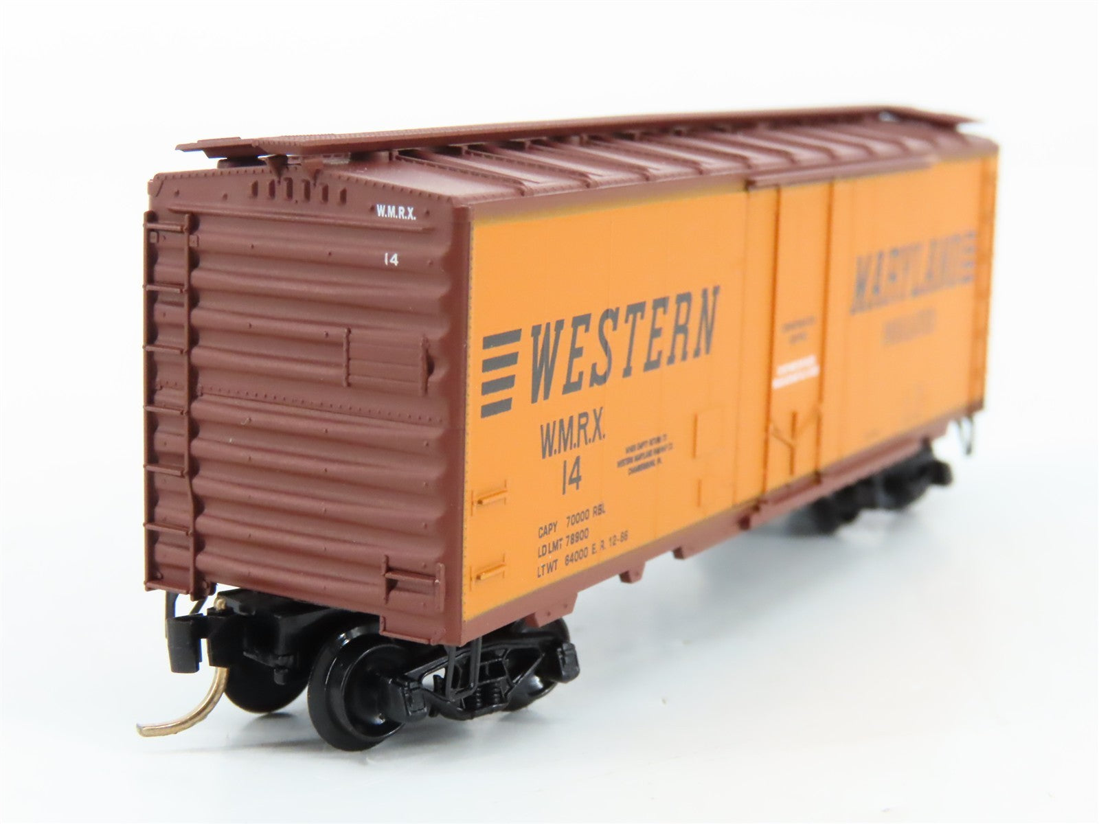 N Scale Micro-Trains MTL 21240 WMRX Western Maryland 40' Plug Door Boxcar 14 RTR