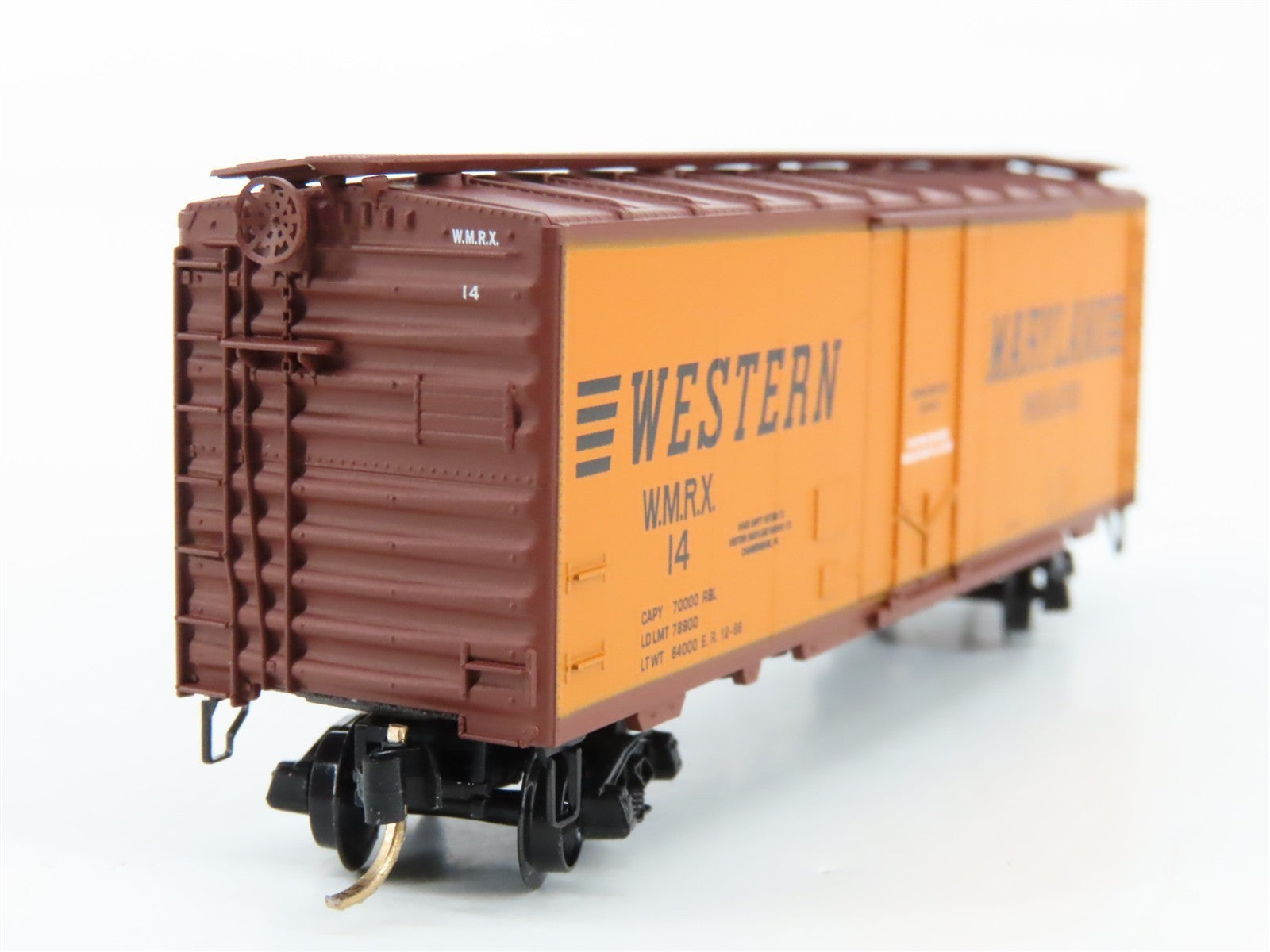 N Scale Micro-Trains MTL 21240 WMRX Western Maryland 40' Plug Door Boxcar 14 RTR
