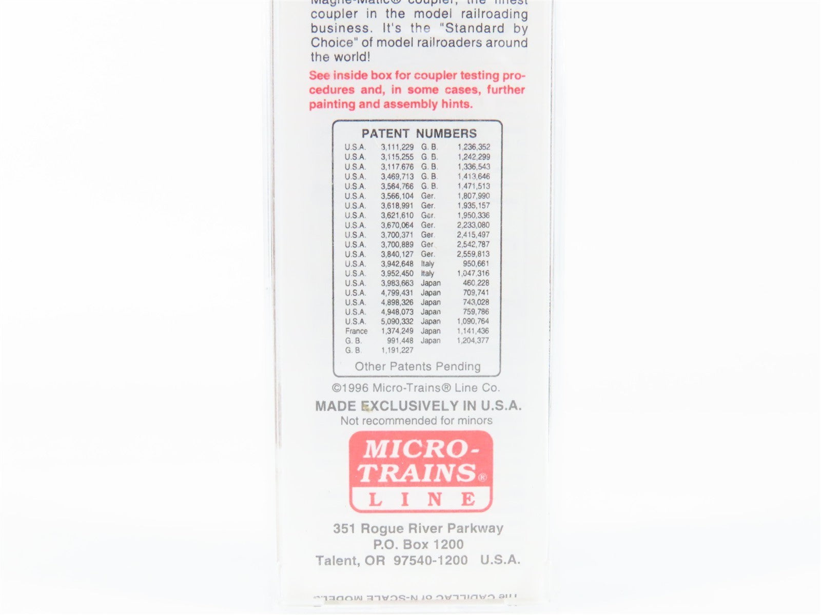 N Scale Micro-Trains MTL 21240 WMRX Western Maryland 40' Plug Door Boxcar 14 RTR