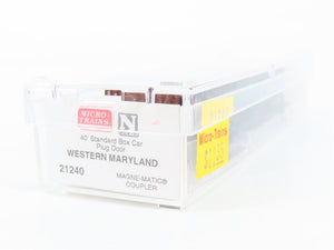 N Scale Micro-Trains MTL 21240 WMRX Western Maryland 40' Plug Door Boxcar 14 RTR