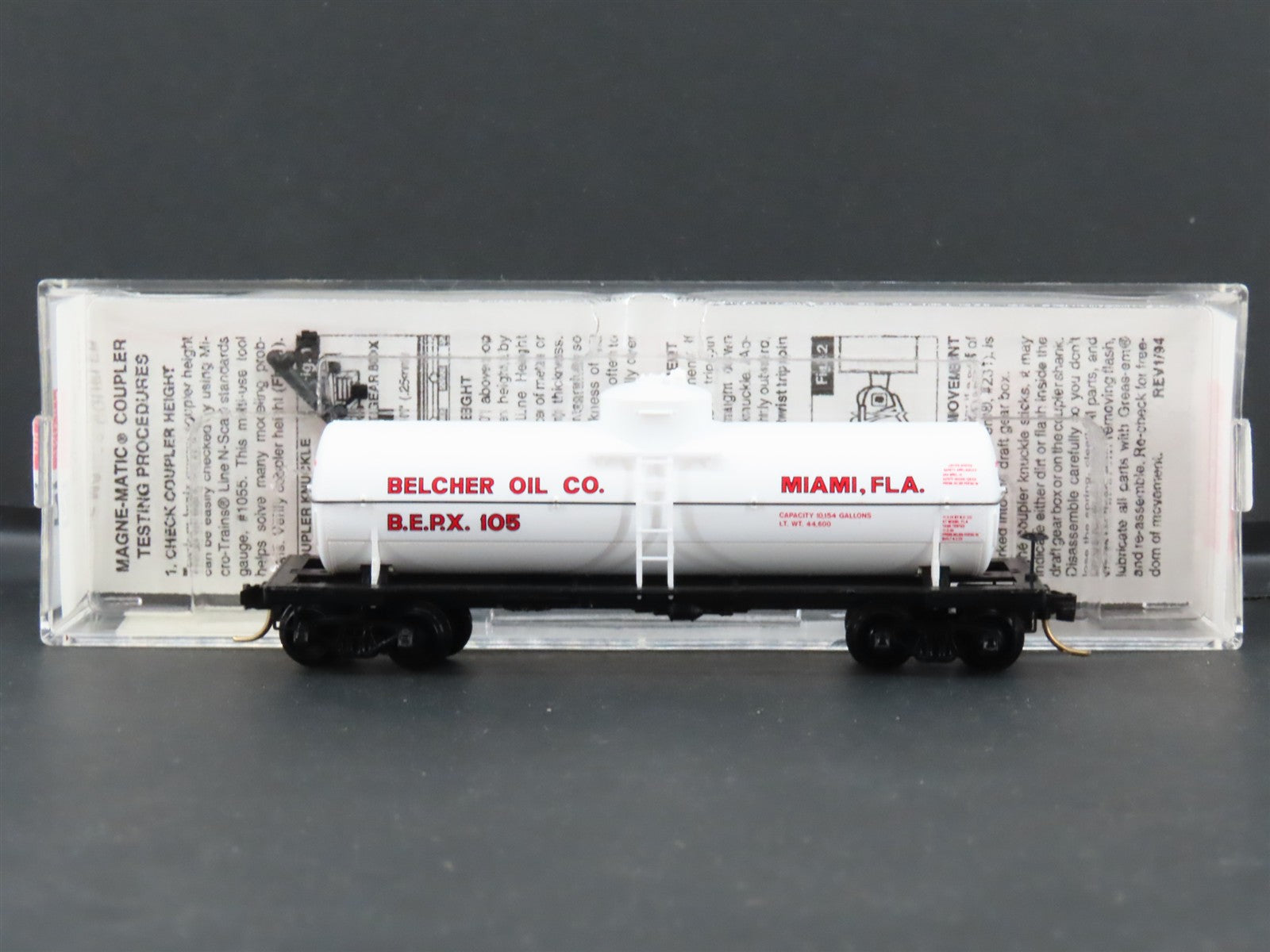 N Scale Micro-Trains MTL 65420 BEPX Belcher Oil Co. 39' Single Dome Tank Car RTR