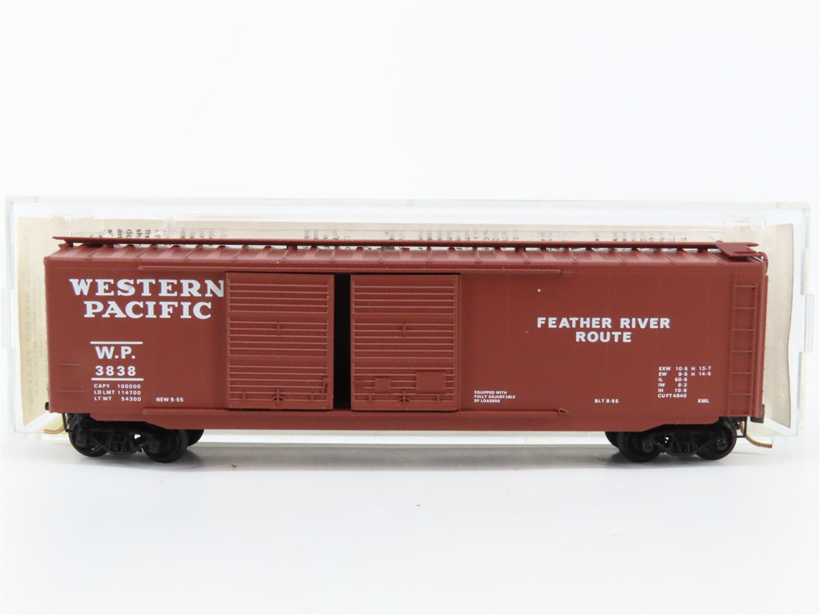 N Scale Micro-Trains MTL 34160 WP Western Pacific 50' Box Car 3838 RTR