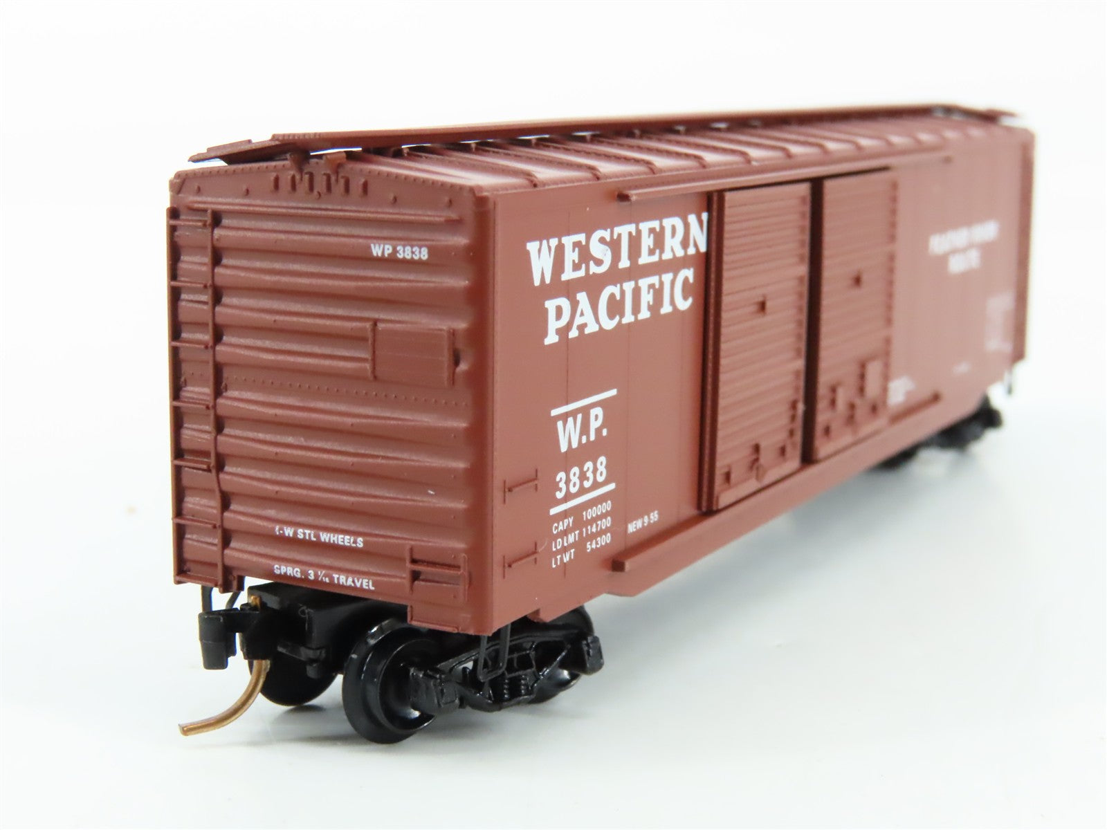 N Scale Micro-Trains MTL 34160 WP Western Pacific 50' Box Car 3838 RTR